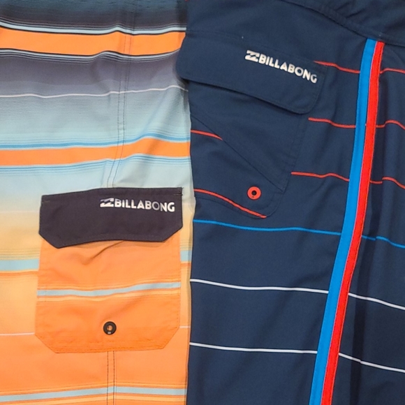 Billabong Platinum X board shorts. Lot of 2.